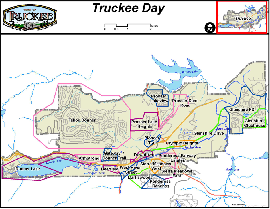 Truckee Day Map